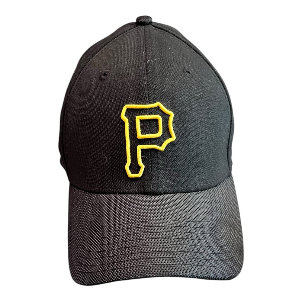 Pittsburgh Pirates Hat Cap Adult Black New Era 39Thirty Fitted MLB Medium‎ Large